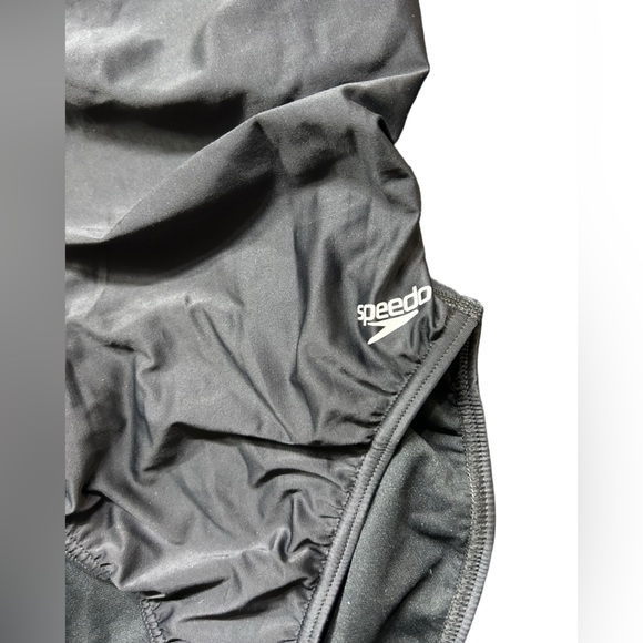 SPEEDO black racerback one piece swimsuit athletic training PRO-LT sz 8/34 NWT - Picture 8 of 8